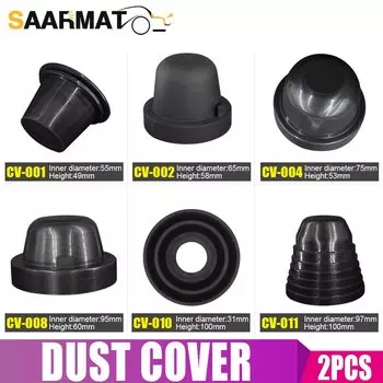 2 шт., автомобильные HID светодиодные фары, пылезащитный колпачок, резиновая водонепроницаемая пылезащитная крышка фары 60 65 70 75 80 85 90 95 100 мм