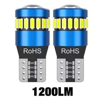 2 шт., автомобильные лампы для салона автомобиля, T10 W5W