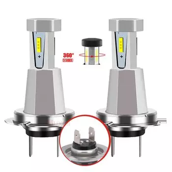 2 шт., автомобильные лампы H4 H7 H11 H1 Hb3 9005 Hb4 9006