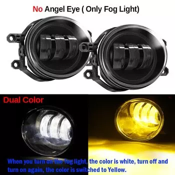 2 шт. автомобильные левые + правые противотуманные фары в сборе для Toyota Venza 2009-2012 светодиодные противотуманные фары «ангельские глазки» дневного света DRL 30 Вт H11 12 В