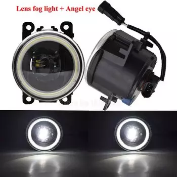 2 шт. автомобильные линзы светодиодные противотуманные фары Angel Eye DRL дневные ходовые огни лампы для Land Rover Range Rover III L322 2010 2011 2012
