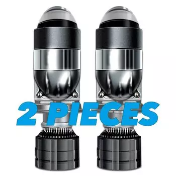 2 шт., автомобильные мини-линзы Stella 160 Вт 6000 лм