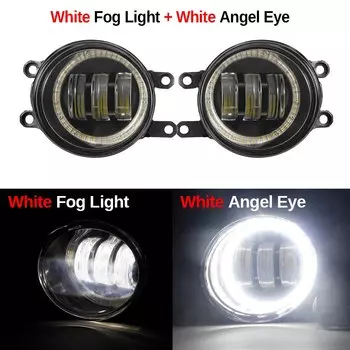 2 шт. автомобильные передние противотуманные фары в сборе DRL для Toyota RAV4 RAV 4 2006-2012 2016-2020 противотуманные фары «ангельский глаз» дневные ходовые огни H11 12 В