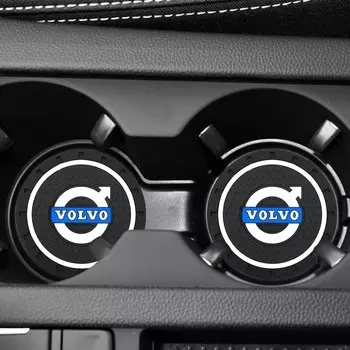 2 шт. автомобильные подставки, нескользящий силиконовый коврик для салона, противоскользящая подставка для чашки для Volvo XC90 XC60 C30 T6 S60 C70 XC40 V40 XC70 V70 V60