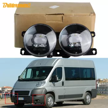 2 шт. автомобильные правые + левые светодиодные противотуманные фары для Fiat Ducato (250_, 290_) 2006-2023 30 Вт 8000 лм регулируемые противотуманные фары 12 В аксессуары