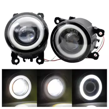 2 шт. автомобильные Проекционные линзы светодиодный Противотуманные фары s Angel Eye DRL дневные ходовые огни для Peugeot 301 2012 2013 2014 2015 2016 2017