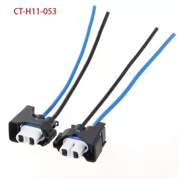 2 шт. Автомобильные противотуманные фары, 2-контактный разъем кабеля H11, переходник для патрона лампы для Ford Focus Mondeo, аксессуары 7183-3789-30