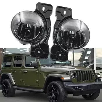 2 шт., Автомобильные противотуманные фары для Jeep Wrangler JK 2017-2018 JL 18-21 Гладиатор JT 68304048AA 68304048AB 68304048AC