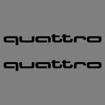 2 шт., автомобильные ПВХ-наклейки для Audi RS Sline Quattro A4 B6 B8 A6 C5 C6 C7 A3 A5 Q3 Q5 Q7