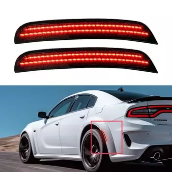 2 шт., автомобильные сигнальные лампы, передний хвост, задний фонарь для Dodge Charger 2021 2020 2019 2018 2017 2016 2015, желто-красный