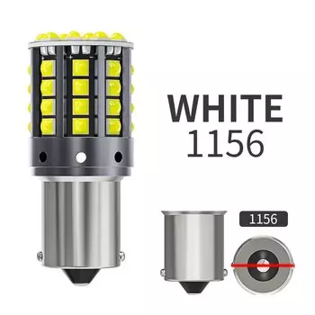 2 шт. автомобильные светодиодные фонари 1156 BA15S P21W PY21W 1157 P21/5W 7440 7443 W21/5W высокой мощности 3030 Canbus указатель поворота лампа заднего хода 12 В