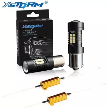 2 шт., Автомобильные светодиодные лампы 1156 BA15S P21W BAU15S PY21W BAY15D LED 1157 P21/5W R5W