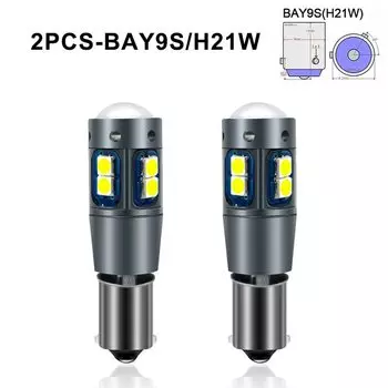 2 шт., Автомобильные светодиодные лампы, 12 В, 3030 чипов