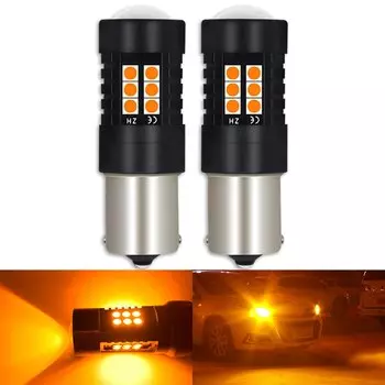 2 шт., Автомобильные светодиодные лампы BA15S P21W 1156 BAU15S PY21W BAY15D P21/5W 12 в 24 в 6000K