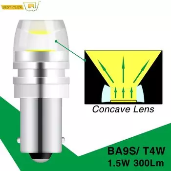 2 шт., Автомобильные светодиодные лампы BA9S T4W T2W T3W H5W