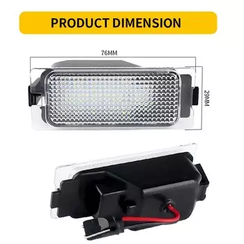 2 шт., Автомобильные светодиодные лампы Canbus для номерного знака Ford Escape MK2 08-12 Edge MK1 07-14 Mercury Mariner OEM # 7T4Z13550A