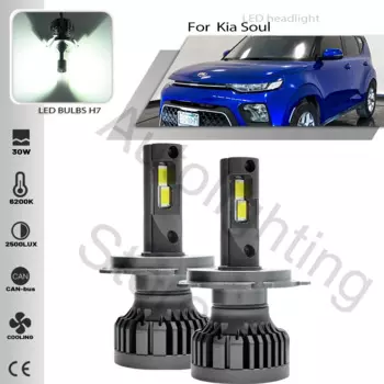 2 шт., Автомобильные светодиодные лампы H19 6500 к для KIA Soul 2020 2021 2022 2023