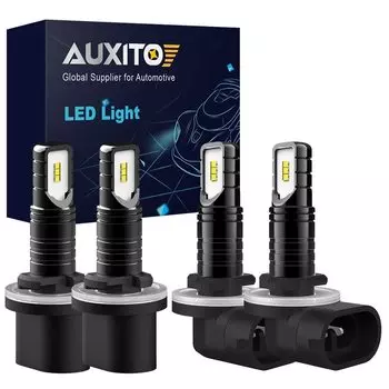 AUXITO 2 шт. H27W/2 H27 LED 881 Светодиодные лампы H27W LED Canbus 6000K Белые автомобильные противотуманные фары Дневные ходовые огни Авто фары 12 В