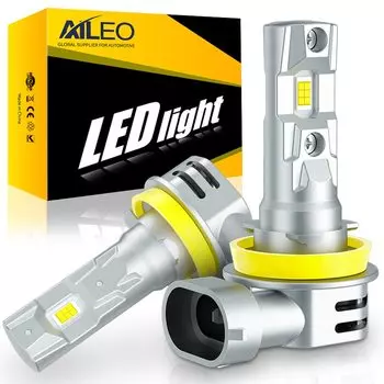 2 шт., Автомобильные светодиодные лампы H8 H11 H9 H7 H4 120 Вт 6500 К