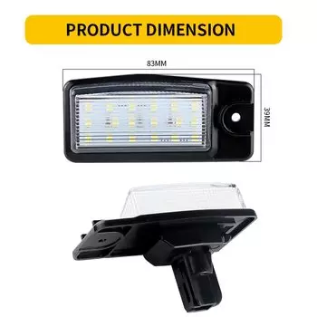 2 шт. автомобильные светодиодные лампы освещения номерного знака для Nissan X-Trail (T32) Murano Altima Maxima Rogue для Infiniti EX25 EX35 EX37