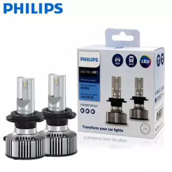 2X Philips Ultinon Essential G2 LED 6500K H7 12/24 В 20 Вт PX26d Оригинальные автомобильные лампы дальнего и ближнего света Super White Light 11972UE2X2