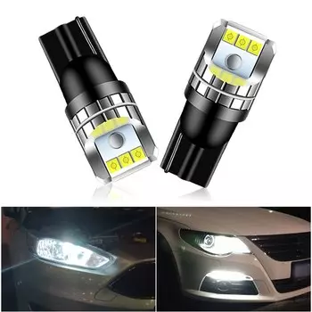 2 шт., Автомобильные светодиодные лампы T10, 12 В