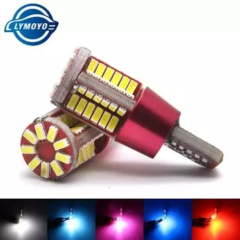 2 шт., Автомобильные светодиодные лампы t10 192 w5w 57smd canbus
