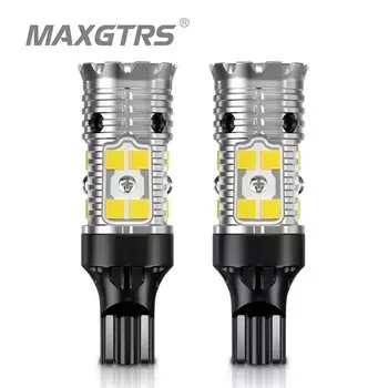 2 шт., Автомобильные светодиодные лампы W16W T15 3030 SMD Canbus