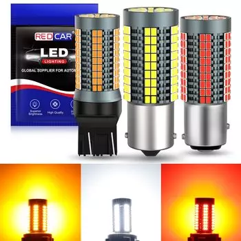 2 шт., автомобильные светодиодсветодиодный лампы 50 Вт 1156 BA15S P21W BAU15S PY21W 7440 W21W P21/5W 1157 BAY15D 7443
