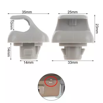 2 шт. автомобильные зажимы для солнцезащитного козырька, держатель кронштейна 88217-S04-003ZA 88217-S01-A01ZA для Honda CR-V Civic Si Accord Element Pilot Ridgeline