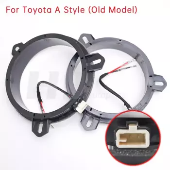 2 шт., автомобильный 6,5-дюймовый аудиоадаптер для динамика, крепление, проставка, кронштейн, держатель, звуковое кольцо для Toyota Corolla RAV4 PRADO Lexus, старая модель