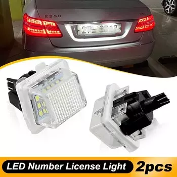 2 шт. автомобильный безошибочный светодиодный светильник номерного знака для Mercedes Benz W204 W212 C207 C216 W221 2007-2011 T10 освещение номерного знака