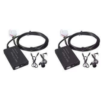 2 шт., автомобильный Bluetooth-адаптер AUX для Honda Accord Civic CRV