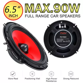 2 шт., автомобильный динамик, 6,5 дюйма, 90 Вт