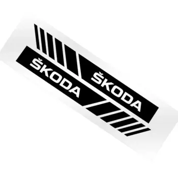 2 шт. автомобильный Стайлинг зеркало заднего вида наклейка декоративный значок для skoda OCTAVIA RS FABIA KAMIQ KAROQ KODIAQ RAPID SCALA SUPERB