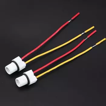 2 шт. автомобильный светильник T10, цоколь, держатель лампы, кабельный разъем, аксессуары