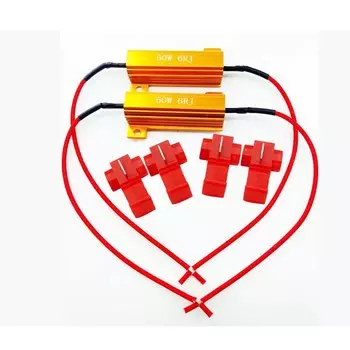 2 шт. автомобильный светодиодный резистор Canbus декодер нагрузка 50 Вт Ом анти-мигающий адаптер связи для указателя поворота авто