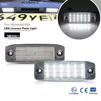 2 шт. Автомобильный светодиодный светильник номерного знака для Kia Sportage 2011 ~ Для Hyundai Sonata 10 10 ~ 13 Для Sonata YF 10MY 2010 ~ 2013 GF 10