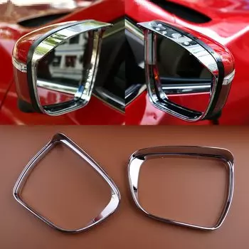 2 шт. автомобиль Зеркало заднего вида дождевой козырек для бровей Накладка подходит для Nissan Murano космического аппарата изгой X-Trail Спорт Qashqai Pathfinder