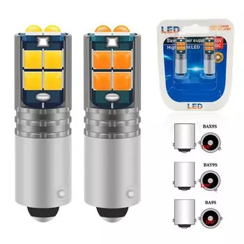 2 Шт. BA9S Светодиодные Автомобильные Парковочные Огни 3030 Чип 10SMD T4W H6W Универсальное Освещение Автомобильного Номерног...