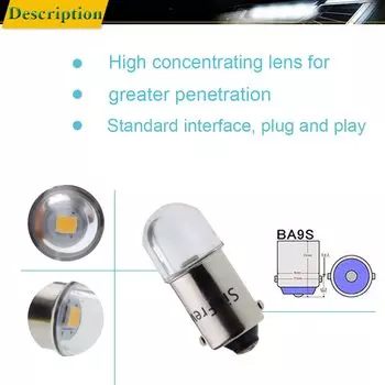 2 шт., BA9S T4W BAX9S H6W BAY9S H21W BAW9S HY21W Автомобильный светодиодный светильник 2835 1SMD авто Интерьер купольная карта боковая лампа теплый белый 6 в 12 В 24 В