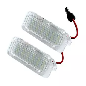 2 шт. белая Canbus 12 В светодиодная лампа освещения номерного знака для Focus 5D/Fiesta/Mondeo MK4/C-Max MK2/S-Max/Kuga/Galaxy