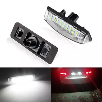 2 шт. белая светодиодная лампа номерного знака Canbus для Mitsubishi Colt plus Grandis 12 В