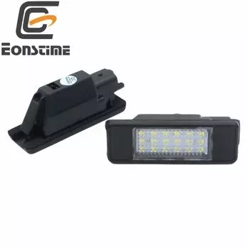 2 шт. белая светодиодная подсветка заднего номерного знака автомобиля для Peugeot 106 1007 207 307 308 3008 406 407 508 806 CITROEN C2 C3 C4 C5 C6 DS3