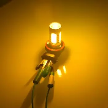 2 шт. белые Противотуманные фары H8 H11 LED COB автомобильная лампа авто 12 В DC передние противотуманные фары