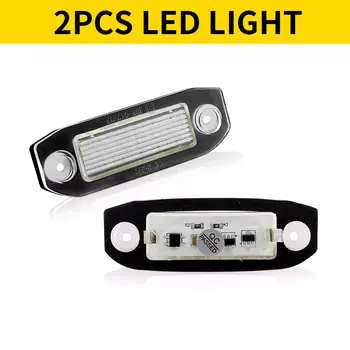 2 шт. белые светодиодные фонари без ошибок освещения номерного знака для Volvo S80 XC90 S40 V60 XC60 S60 C70 V50 XC70 V70 светодиодные фонари для меток