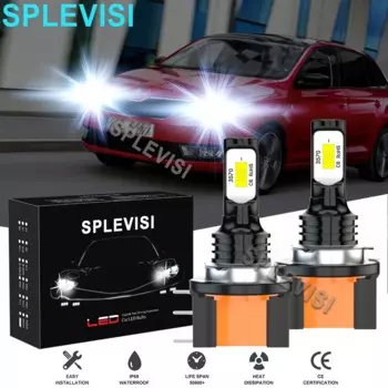 2 шт. белые светодиодные лампы дальнего света 6000 К подходят для Skoda Rapid Hatchback Spaceback 2012 2013 2014 2015 2016