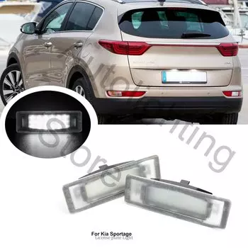2 шт. белый светодиодный светильник номерного знака для Kia Sportage 2017 2018 2019 2020 2021 2022 Optima Soul Cadenza Canbus задний фонарь