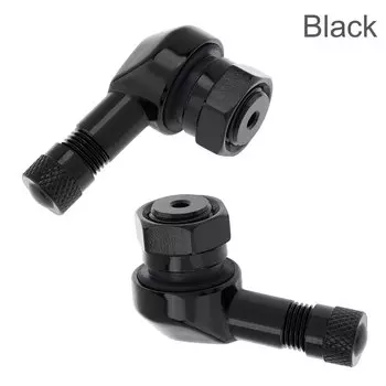 2 шт., бескамерные стержни клапанов для колес мотоцикла, клапан из алюминиевого сплава, обод мотоцикла, угол 90 градусов для деталей обода колеса, 4 цвета