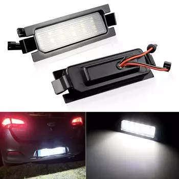2 шт., без ошибок, 18SMD светодиодная подсветка номерного знака для Hyundai I30 GD Accent Elantra GT, подсветка KIA Ceed ED JD, автомобильный Стайлинг